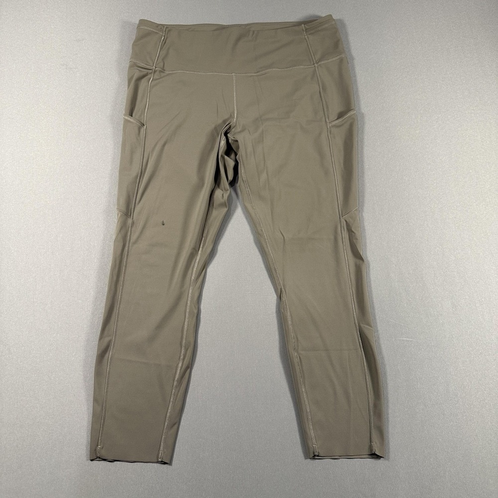 Lululemon‎ Leggings Womens 14 Gray High Rise Ankle Pocket Athletic Yoga Run